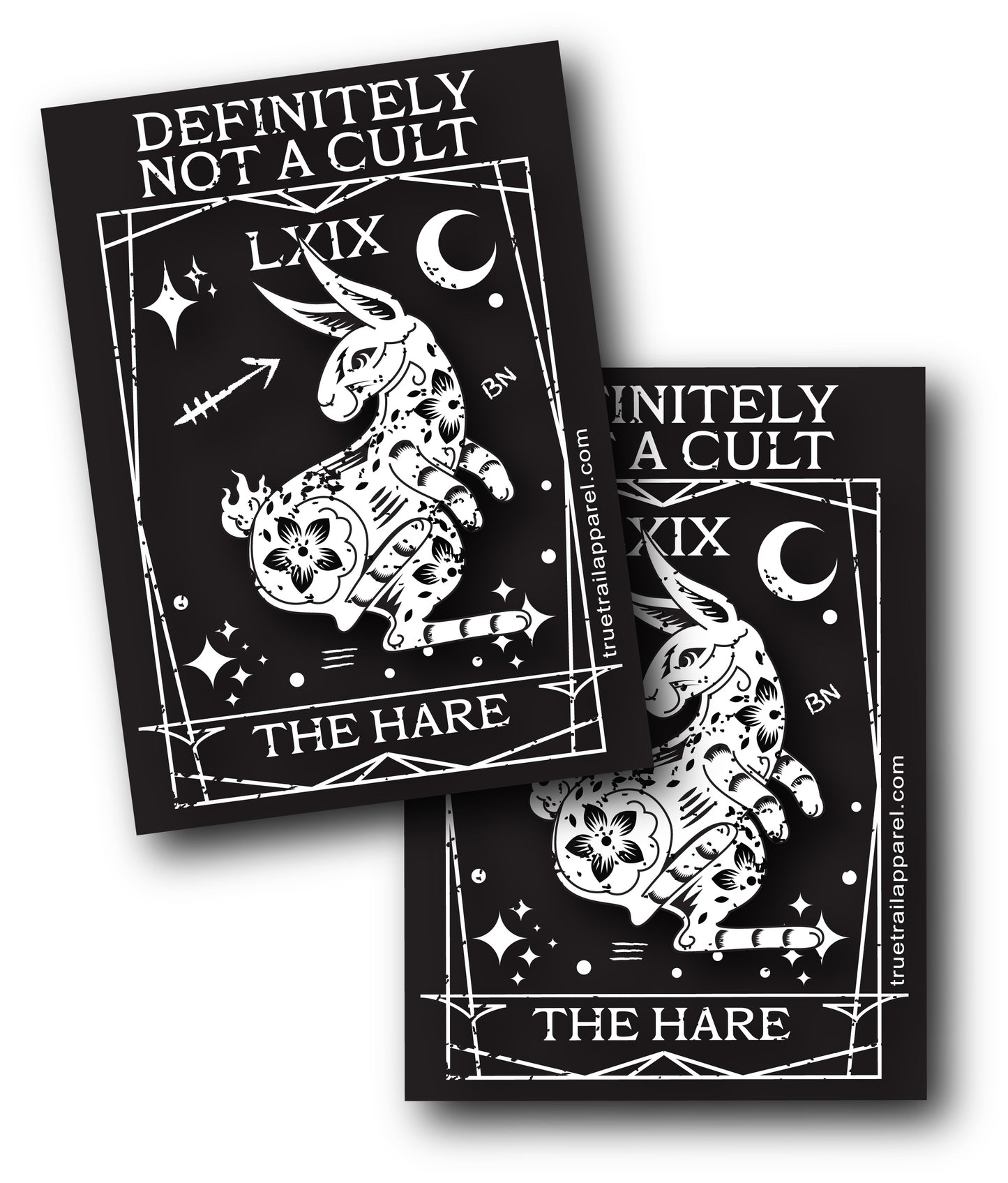 Hare Tarot Cult Vinyl Sticker