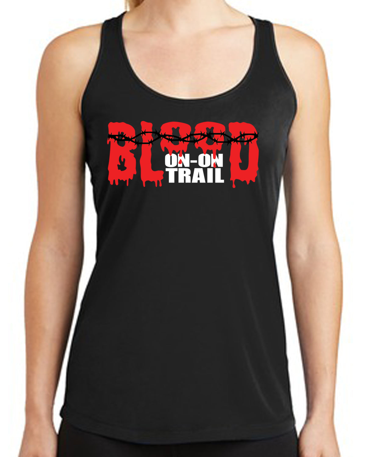 Blood ON-ON Trail Ladies Sport-Tek Racerback Tank