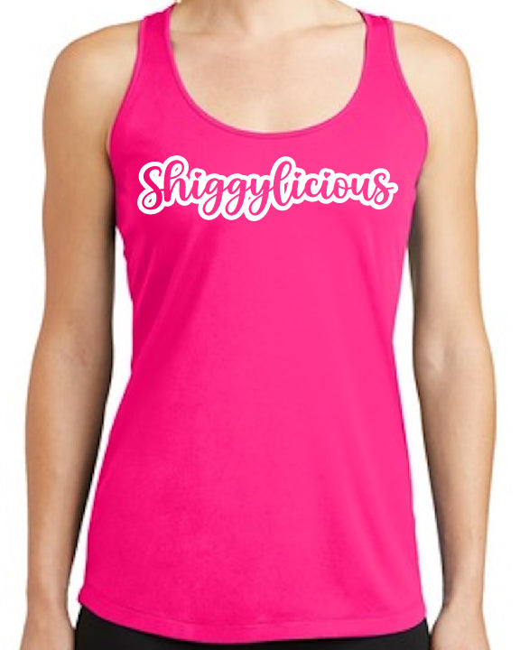 Shiggylicious PINK Ladies Sport-Tek Racerback TANK