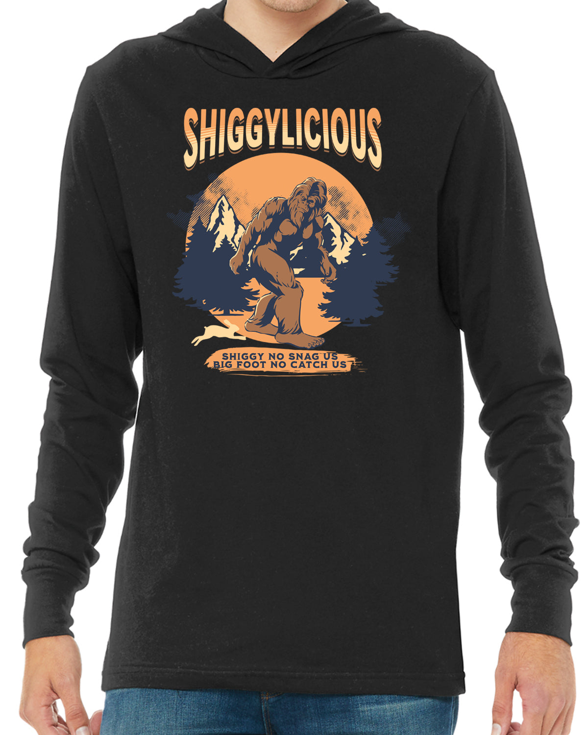 Shiggylicious BIG FOOT Airlume T-shirt Hoodie