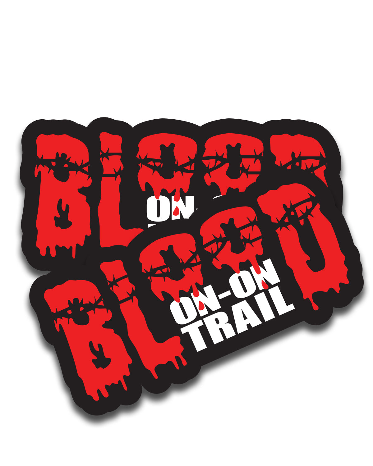 Blood ON-ON Trail Vinyl Sticker