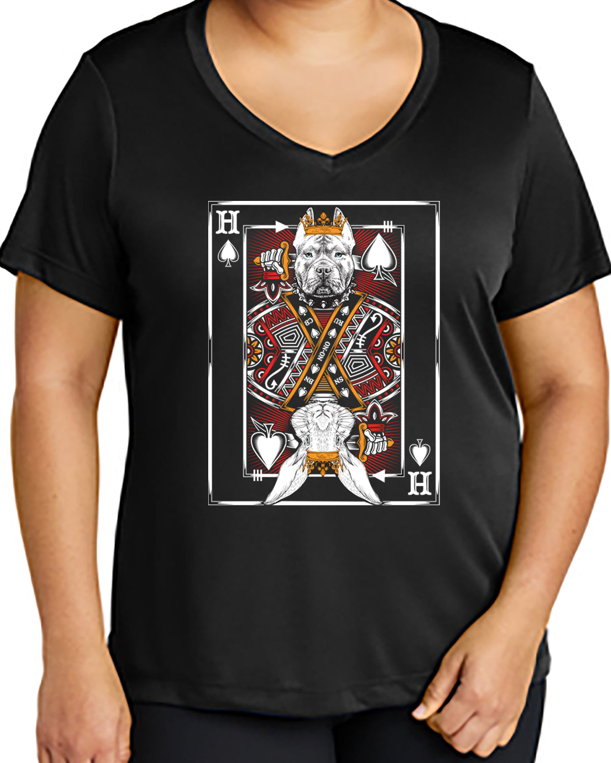 Playing Card Ladies' V SS