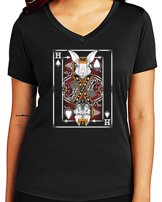 Playing Card Ladies' V SS