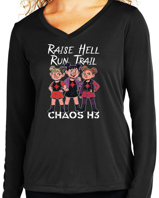 Raise Hell Chaos Ladies V LS
