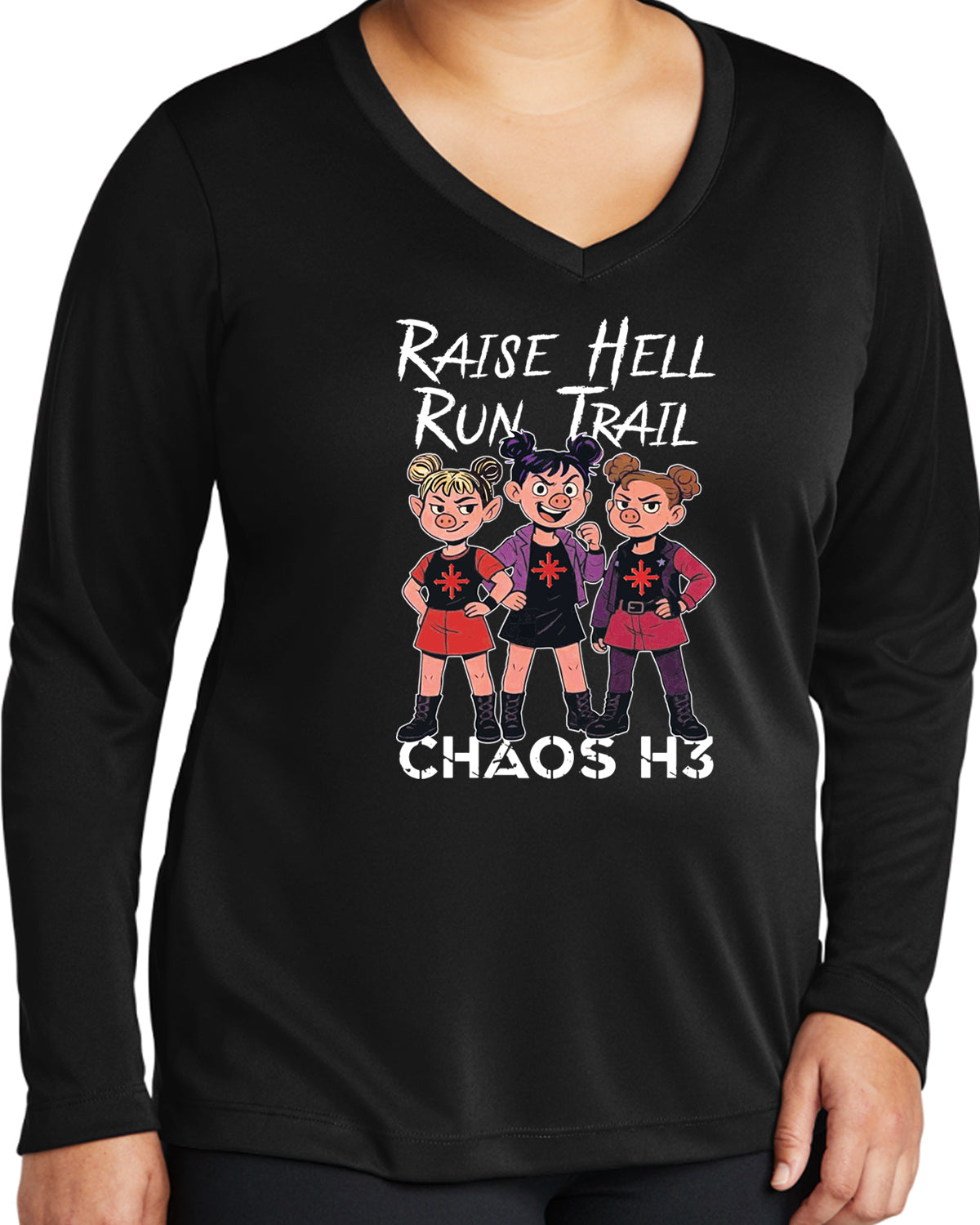 Raise Hell Chaos Ladies V LS