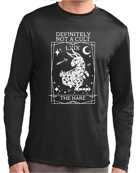 The HARE Tarot - Not a Cult Sport-Tek Performance Tee - Long Sleeve