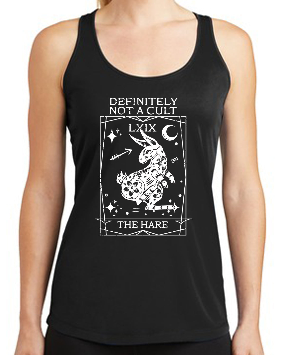 The HARE Tarot - Not a Cult Ladies Sport-Tek Racerback Tank