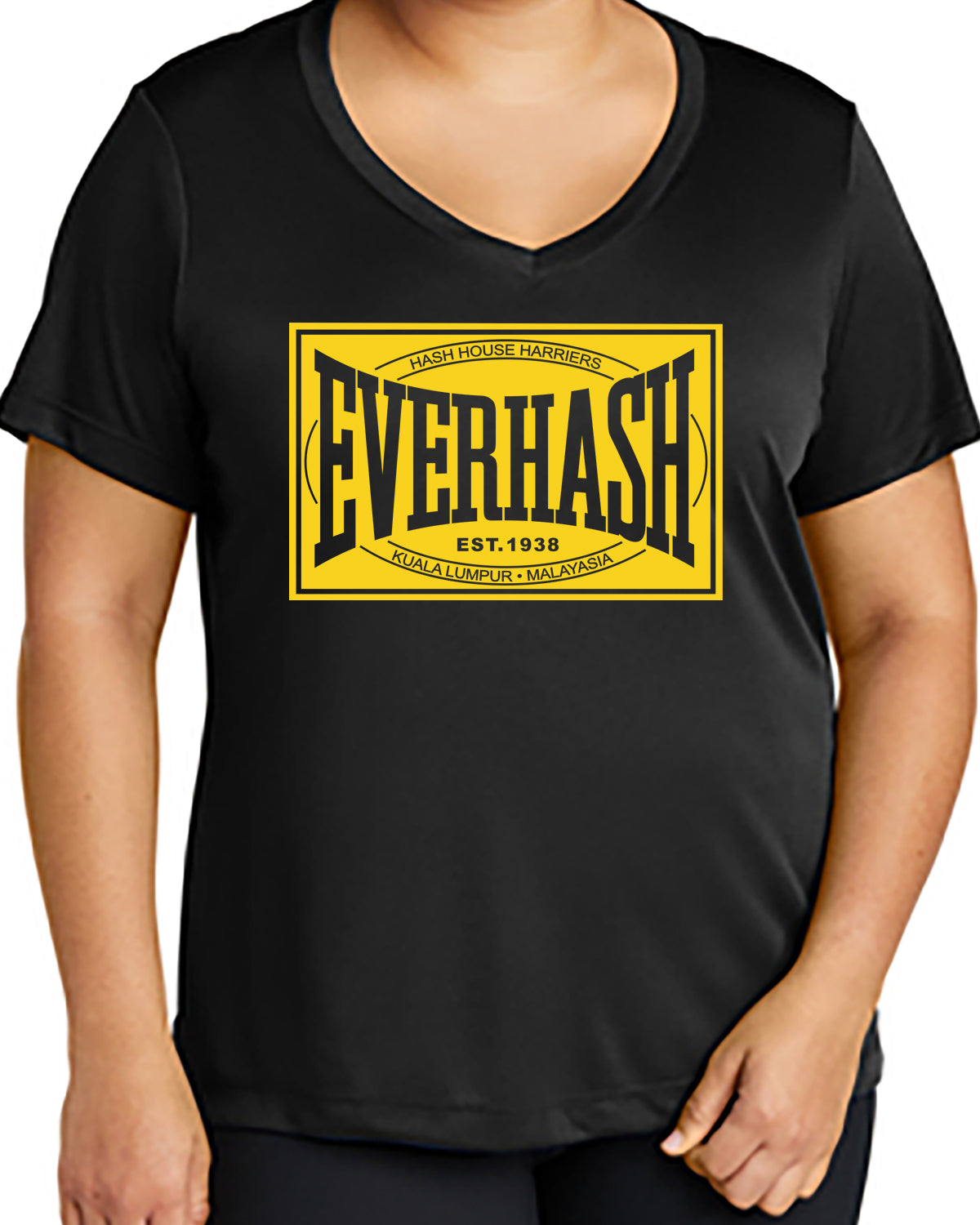 Everhash Sport-Tek Ladies V-Neck Short Sleeve Performance Tee