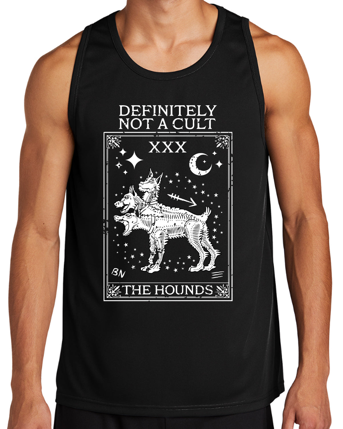 The HOUNDS Tarot - Not a Cult Men's Sport-Tek Tank