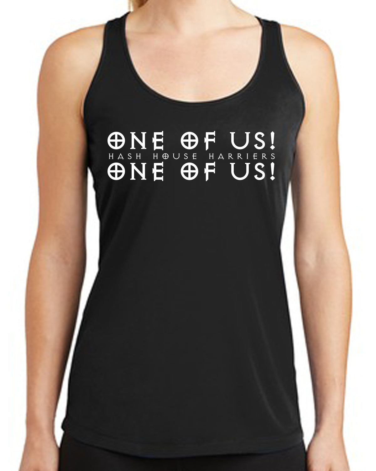 One of Us! - Not a Cult Ladies Sport-Tek Racerback Tank