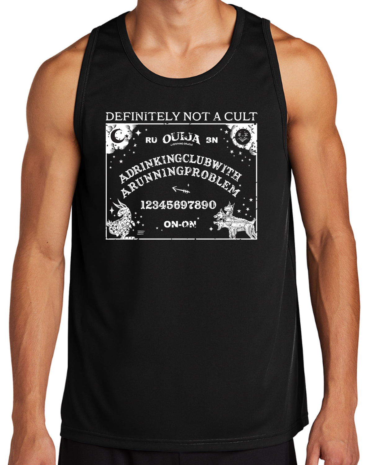 Hash Ouija Board - Not a Cult Men's Sport-Tek Tank