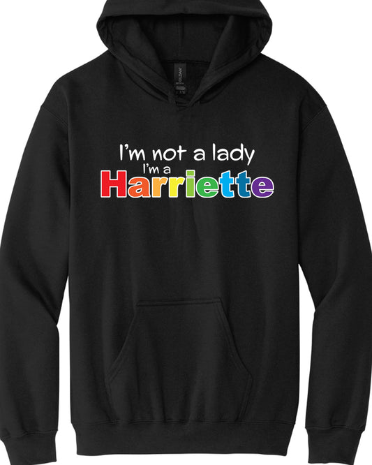 Rainbow Harriette-Not a Lady Softstyle Pullover Hoodie