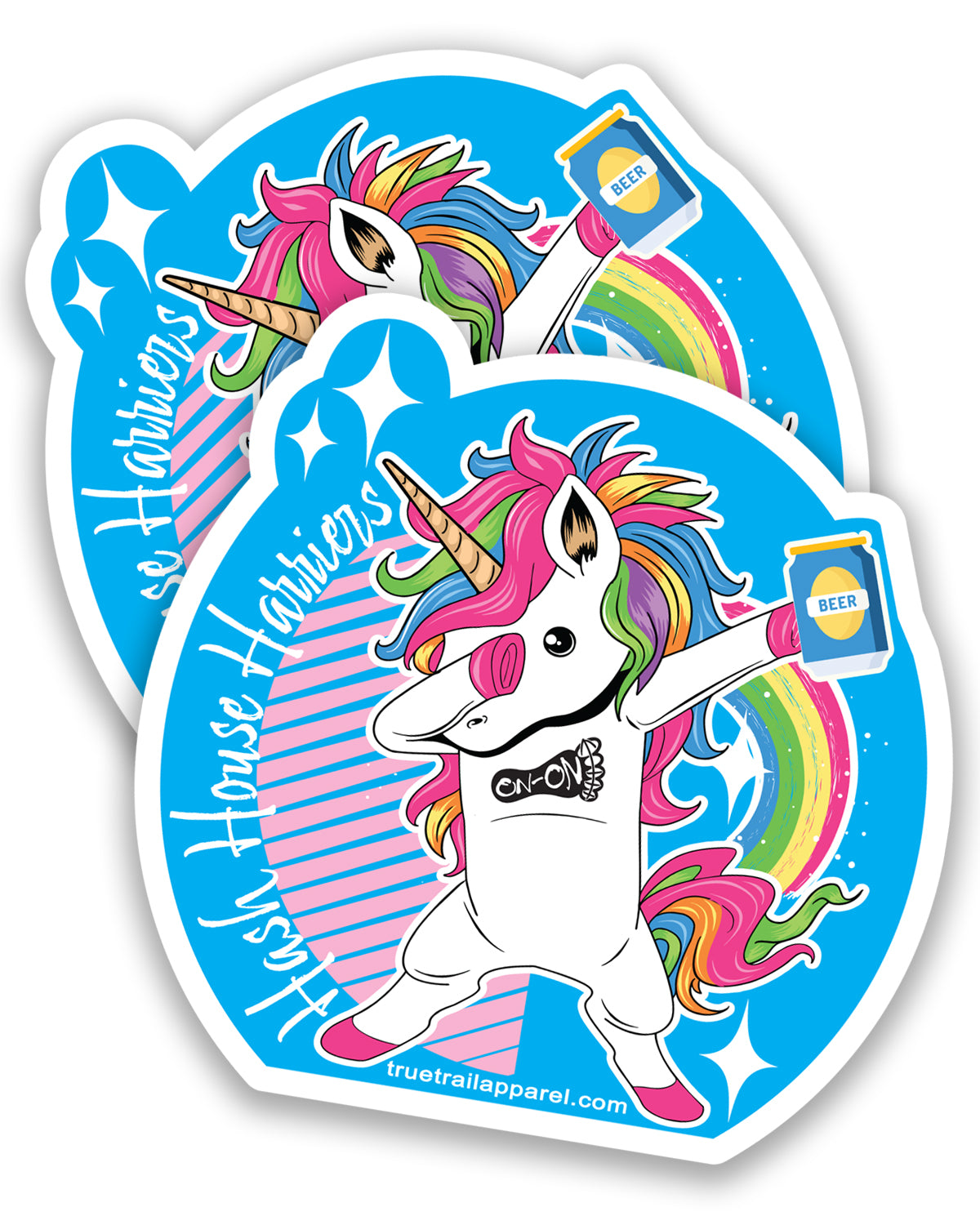 H3 Unicorns & Rainbows Vinyl Sticker