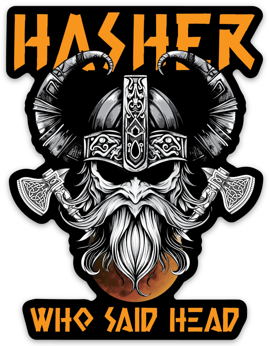 Viking Hasher Vinyl Sticker