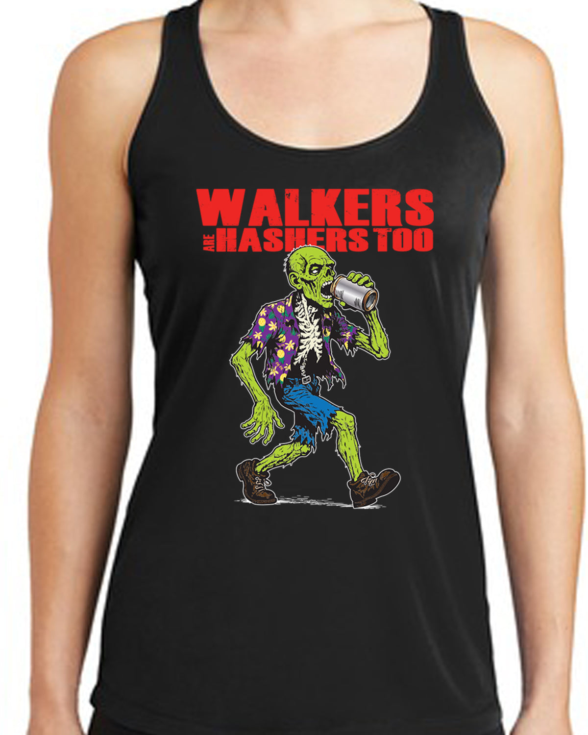 Walkers are Hashers Ladies' Tank