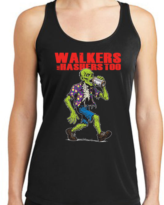 Walkers are Hashers Ladies' Tank
